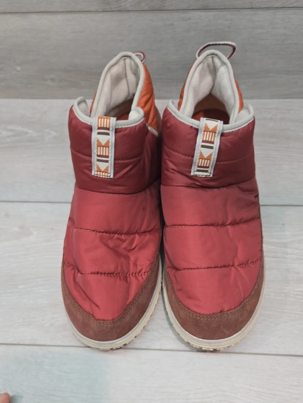L.L. Bean Men’s Insulated Slip-On High Top Sneakers in Rust/Orange Shoes Sz 11M